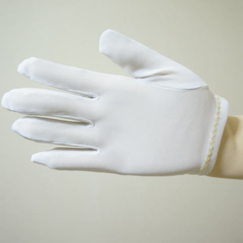 東レ ナイロンミルコットマチ付(1ダース) 国産生地使用 toray ナイロンスムス手袋 薄手のナイロン白手袋が必要なお客様向けです！ ハーフコット 品質管理用ナイロン手袋