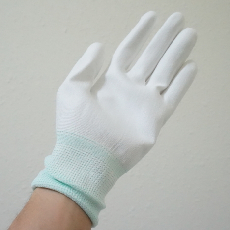 ウレタン背抜き手袋 10双入×10袋(100双セット) PUコーティング手袋 使い捨ての品質管理、精密作業用PU手袋です！ PUフィットパーム手袋 SS (XS) サイズ対応