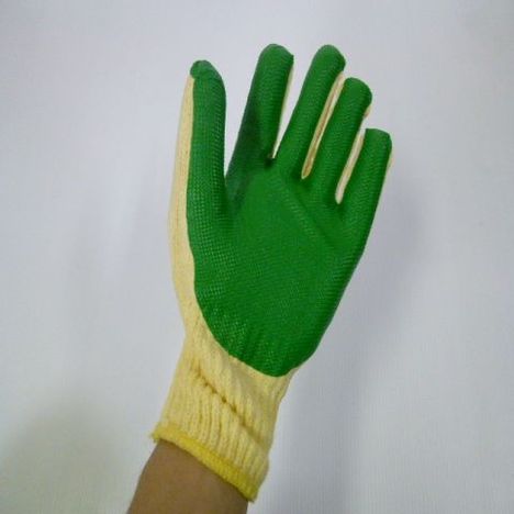 パームグリーン10双組（120双） ゴム張り手袋 ミタニコーポレーション