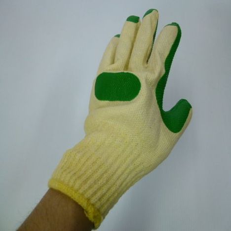 パームグリーン10双組（120双） ゴム張り手袋 ミタニコーポレーション