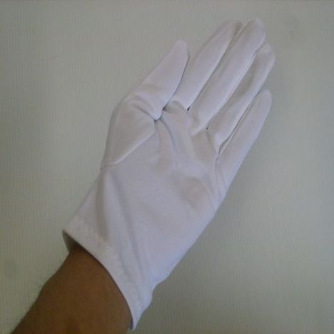 東レ ナイロンダブルコットマチ付(1ダース) toray ナイロンスムス手袋 厚手のナイロン白手袋が必要なお客様向けです！ 国産生地使用 品質管理用ナイロン手袋