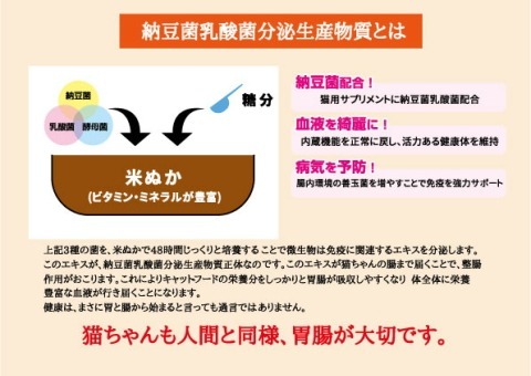 おいしい納豆菌 猫用 かつお味 送料無料 糞尿臭 軽減 サプリメント