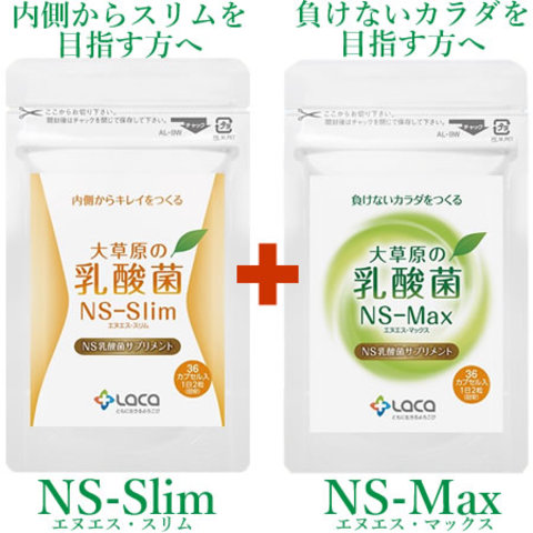 大草原の乳酸菌NS-Slim+NS-Max≪宅配便≫ ＜ マルアイドラッグ