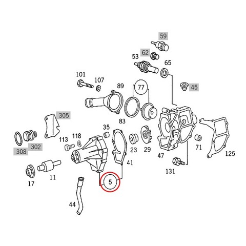 MEYLE製 ベンツ ウォーターポンプ