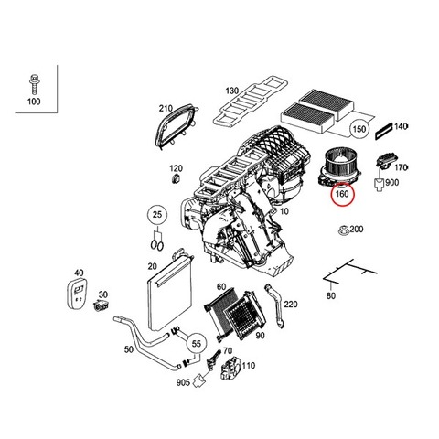 ベンツ ブロアモーター