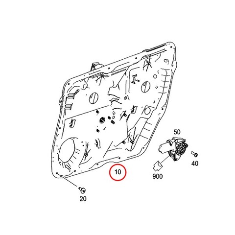 ベンツ フロント パワーウインドウレギュレーター