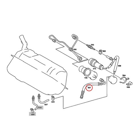 ベンツ 燃料ホース