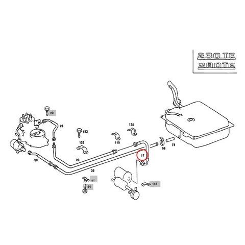 ベンツ 燃料ホース