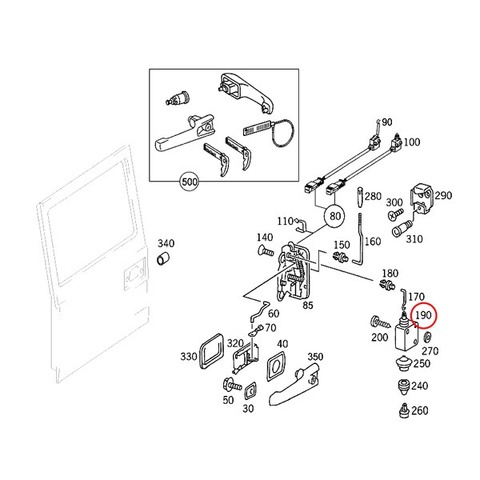 ベンツ ドアロックアクチュエーター