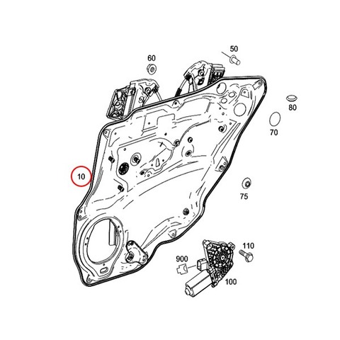 ベンツ パワーウインドウレギュレーター