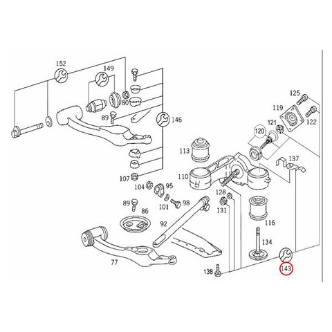 ベンツ ブレーキサポートブッシュキット