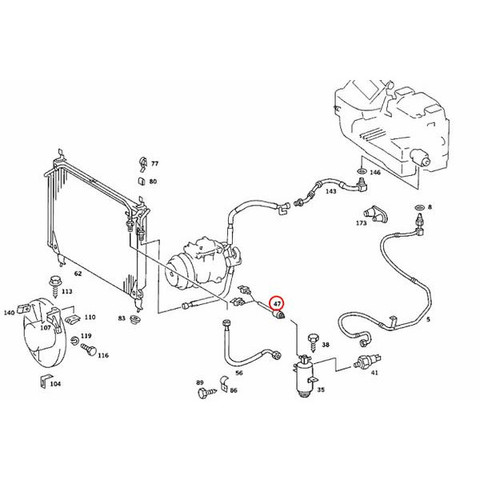 ベンツ Eクラス W123 電動ファンスイッチ / 電動ファン温度センサー 200 230 250 280E 230E