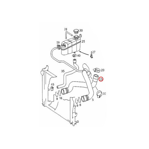 ベンツ ラジエーターホース