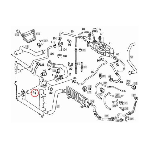ベンツ ラジエーターホース