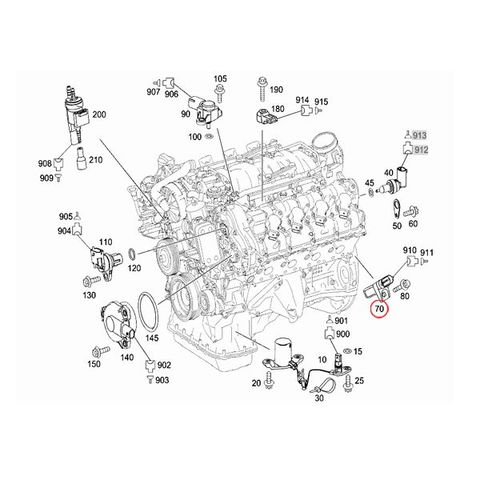 純正 ベンツ CLS W219 クランクカクセンサー 642153072805 6429050000 6421530728 0041538728