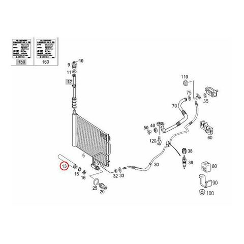 ベンツ W203 W209 W211 W219 Rein製 レシーバードライヤー/ドライヤーカートリッジ＆ACM製 エキスパンションバルブセット 2118350047 2308300184