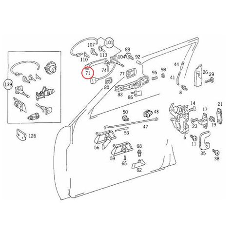 ベンツ Eクラス W124 後期 アウターハンドルカバー クロームメッキ仕様 W12426076 1247600570 1247600534 アクセサリー