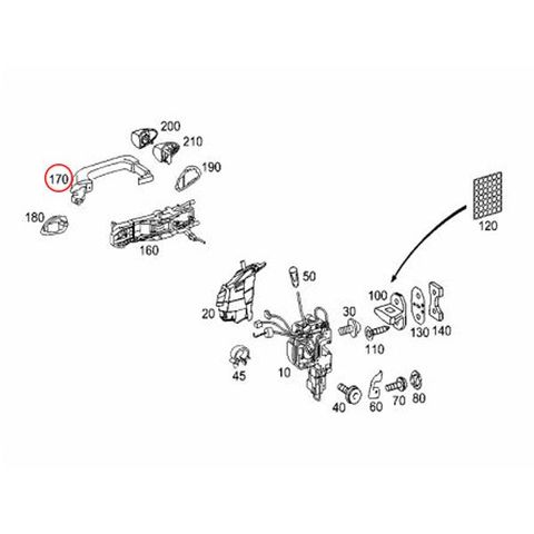 ベンツ Sクラス W220 ドアシェルカバー左右 クロームメッキ仕様 W20314000 2207601170 2207601270 S320 S350 アクセサリー