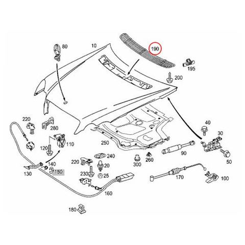 ベンツ W203 C200 C230 C240 4MATIC C320 C32 C55 メッキボンネットエアダクトカバー W20337000 2038801905 2038800205 アクセサリー