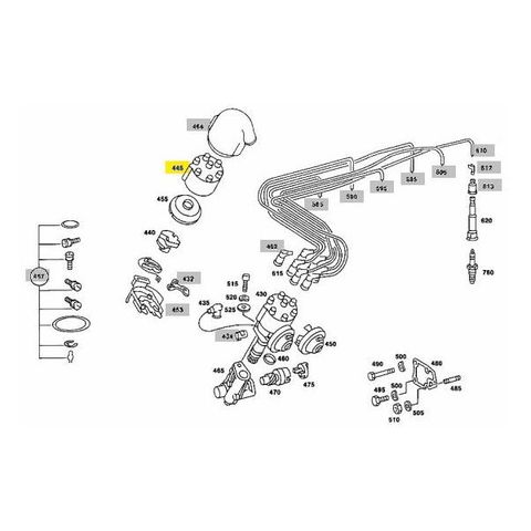 BOSCH製 ベンツ W126 W463 R107 W123 ディストリビューター/ディスビキャップ/デスビキャップ 0001584402 1235522329 03173 M110エンジン用