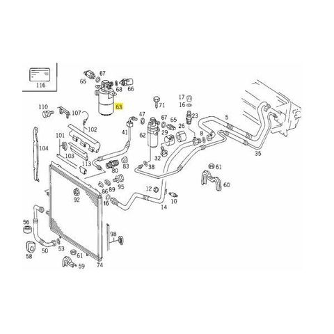 純正OEM Febi製 ベンツ W140 W210 スタビライザーブッシュ/スタビブッシュ左右 1403230985 01987 300SE 500SE 600SE S280 S320 S500