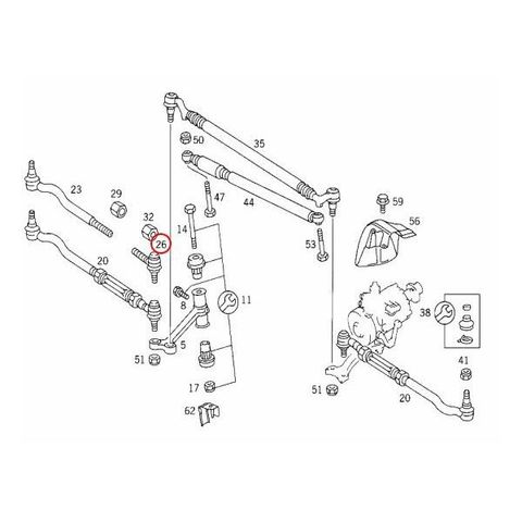 MEYLE製 ベンツ C140 CLクラス ステアリング タイロッドエンド インナー側 片側 0013306335 C140 CL500 CL600