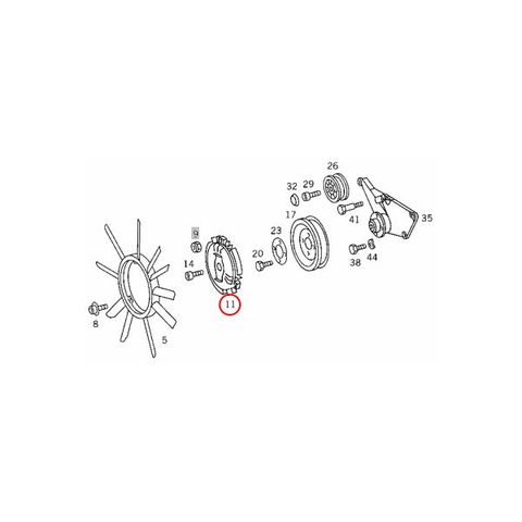 MEYLE製 ベンツ W126 W124 W201 ファンクラッチカップリング/ファンドライブ M103 M104 直6 0140200033 1032000422 1032000322