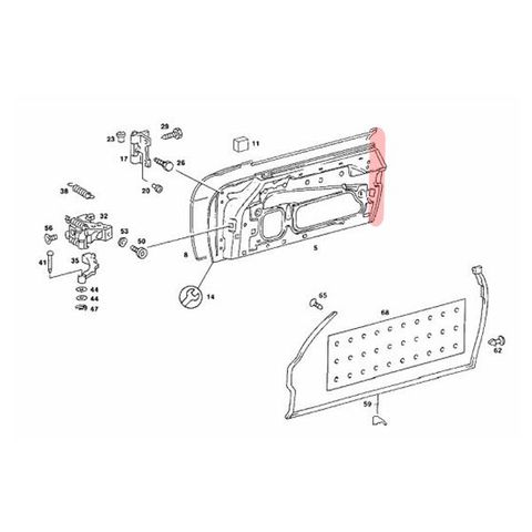 URO製 ベンツ SL R107 メッキドアジャンブカバー URO-DJ-107 260SL 380SL 450SL 500SL 560SL アクセサリー