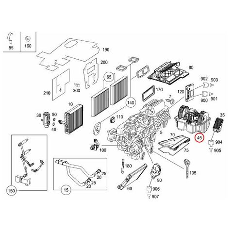 BEHR製 ベンツ W221 エアコン/AC ブロアモーター 8EW351041681 2218202714 2218200514 S350 S400 S500 S550 S600 S63AMG