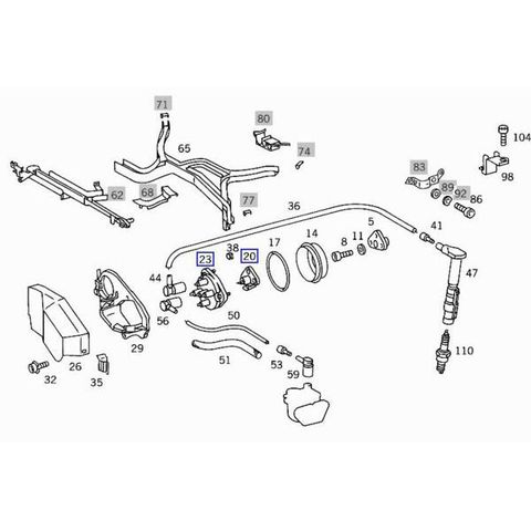 純正OEM BOSCH製 ベンツ Sクラス W140 M119用 ディストリビューターキャップ＆ローター 03367 04271 1191580102 1191580331