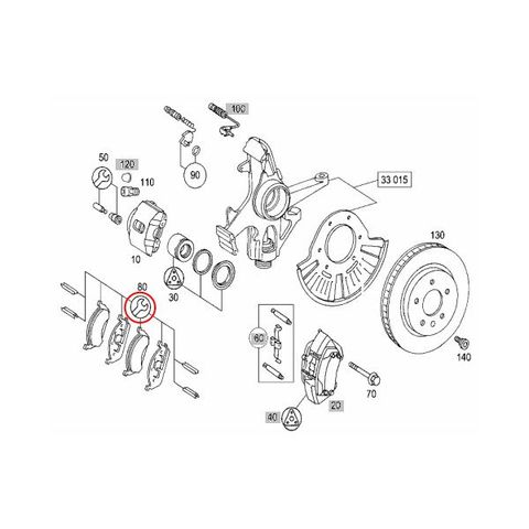 BOSCH製 ベンツ Mクラス W163 QuietCast フロント プレミアムディスクブレーキパッド センサー付き BP760 1634201220 1634200320