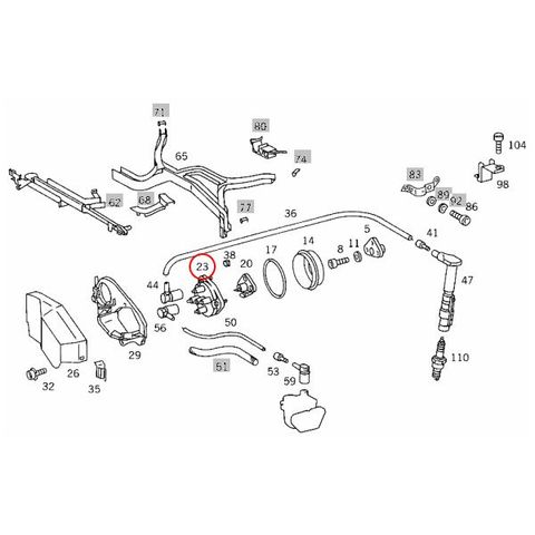 BOSCH製 ベンツ Sクラス W140 ディストリビューターキャップ M119 V8エンジン 1191580102 1235522430 500SE S500 400SEL 500SEL