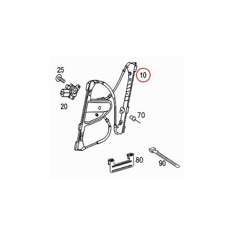 パワーウィンド レギュレーター 右フロント