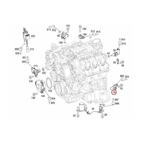 Febi BILSTEIN製 ベンツ クランクカクセンサー/クランクシャフトセンサー M271(直4) M272(V6) M273(V8) M156(V8) M642