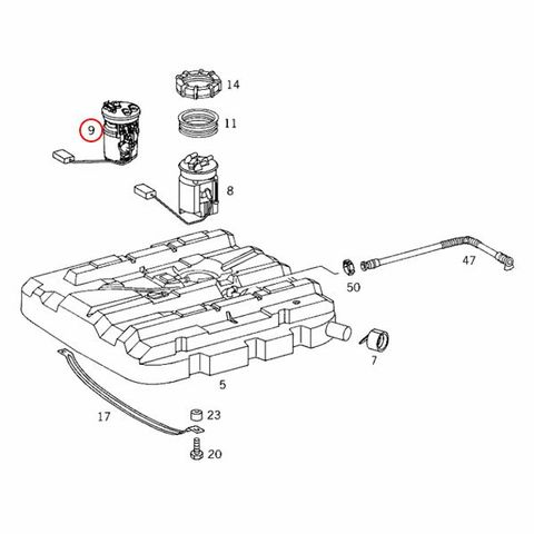 純正OEM Pierburg製 ベンツ Vクラス W638 燃料ポンプ/フューエルポンプ V230 V280 6384700794 722742500