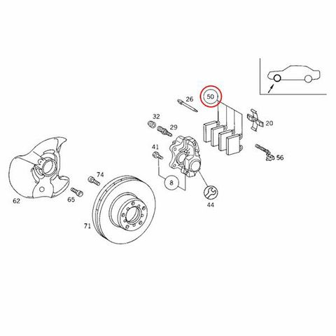 ベンツ フロントブレーキパッド