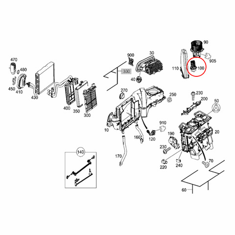 ACM製 ベンツ Eクラス W212 W207 ブロアレジスター/ブロアレギュレーター 2048707710 E250 E300 E350 E550 E63 E400