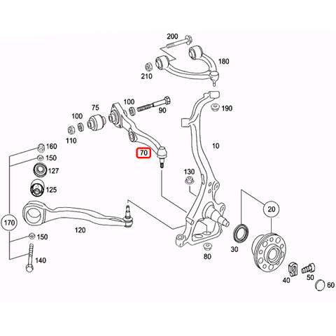 純正OEM LEMFORDER製 ベンツ CLクラス W216 フロント ロアアーム/コントロールアーム 左右セット ABCサス車用 2213308707 2213308807 CL550