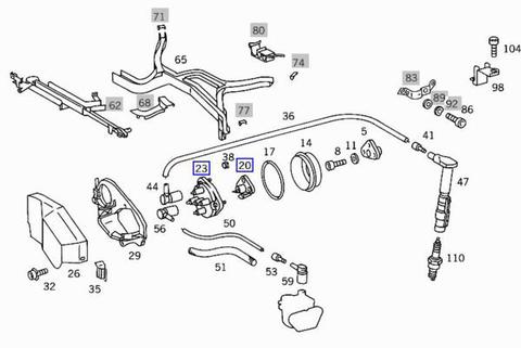 BREMI製 SL R129 ディストリビューターキャップ＆ローター M119エンジン用 1191580102 1191580331 1191580131 1191580231 SL500