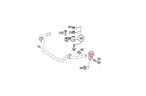 MEYLE  W219 フロント スタビライザーリンク/スタビリンクロッド 左右 2113203989 2113200989 2113203889 2113201089 CLS350 CLS500