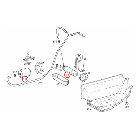 純正OEM ベンツ R170 燃料ポンプ＆燃料フィルター 0004707894 0004705994 0024773001 0024773101 0024776401 SLK230 SLK32