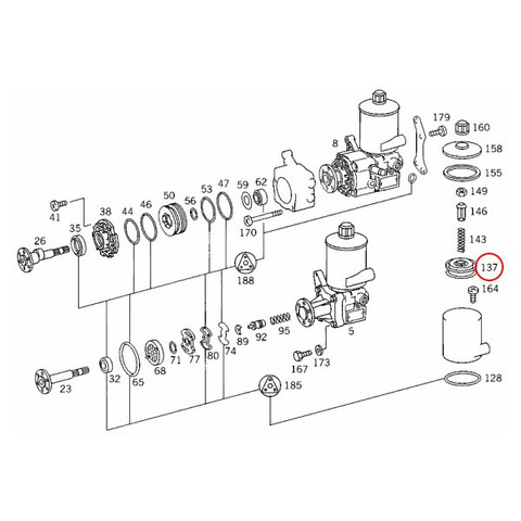 [優良品]ベンツ CLK C208 パワステオイルフィルター/パワステオイルエレメント 0004662104 0004661604 0004661304 0004660704 CLK200