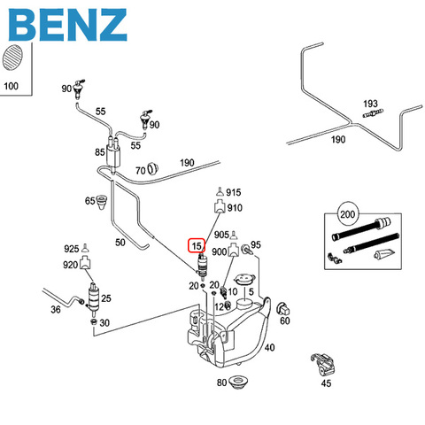 ベンツ Eクラス C207 A207 ウィンドウウォッシャーポンプ 2218690121 2108690921 E250 E350 E400 E550