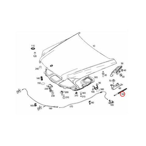 STABILUS製 ベンツ ボンネットダンパー