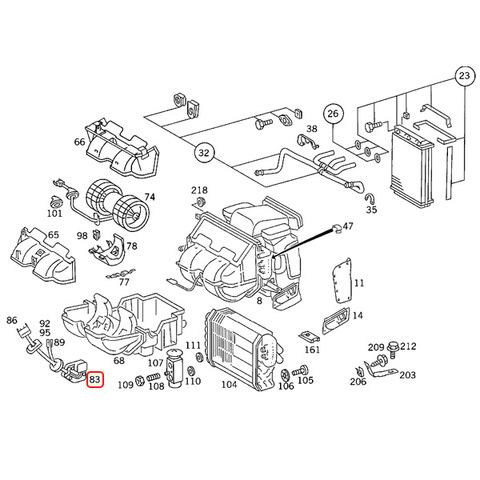 ベンツ ブロアレジスター ＜ ベンツパーツ専門プロテックオートショップ