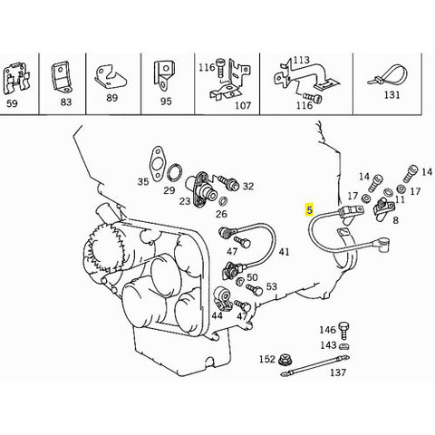 純正OEM BOSCH製 ベンツ W124 W202 クランク角センサー/クランクセンサー/クランクシャフトセンサー 0031534928 400E E400 E500 C200 C220 C280