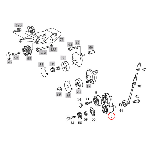 ベルトテンショナー M119 エンジン用ベンツ 