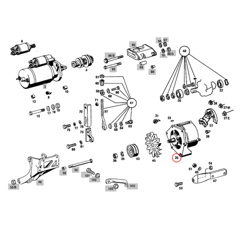 BOSCH製 ベンツ オルタネーター