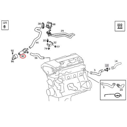 VEMO製 ベンツ ウォーターポンプ