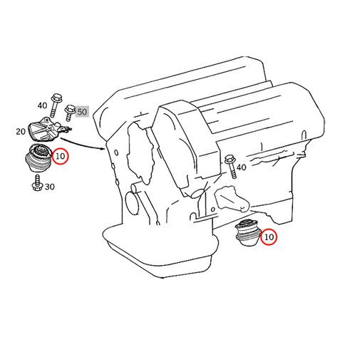 ベンツ エンジンマウント